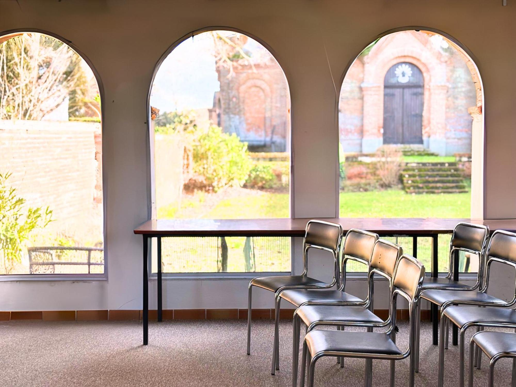 Hôtellerie de l'Abbaye Bellegarde-Sainte-Marie Extérieur photo